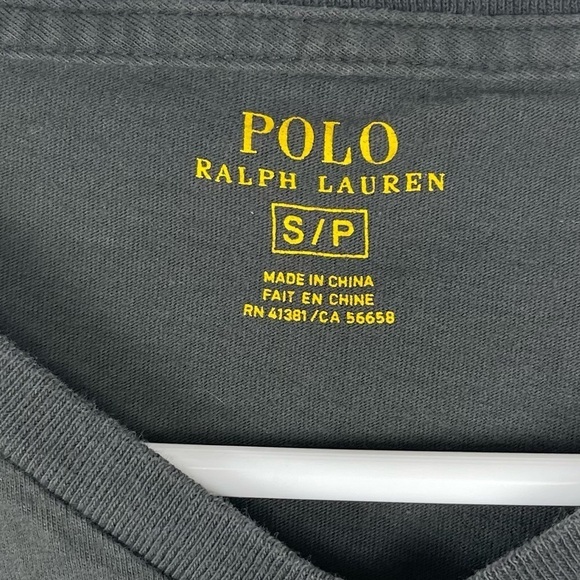 Polo Ralph Lauren V Neck Short Sleeve Shirt Size Small - Picture 3 of 4